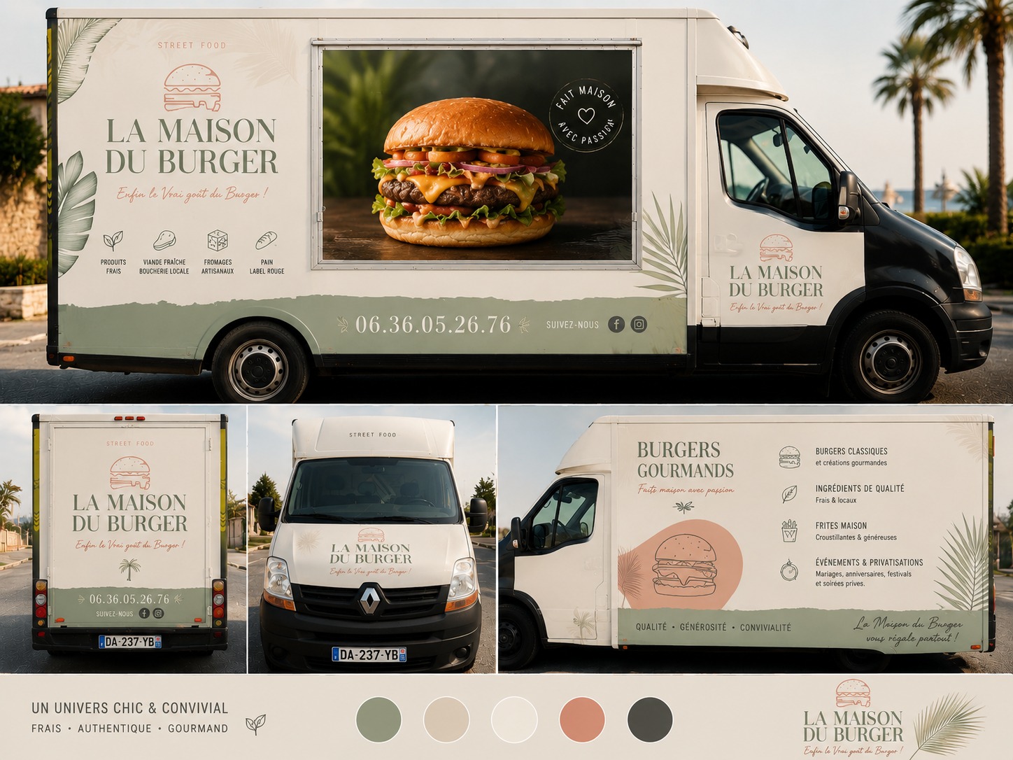 Habillage du food truck La Maison du Burger