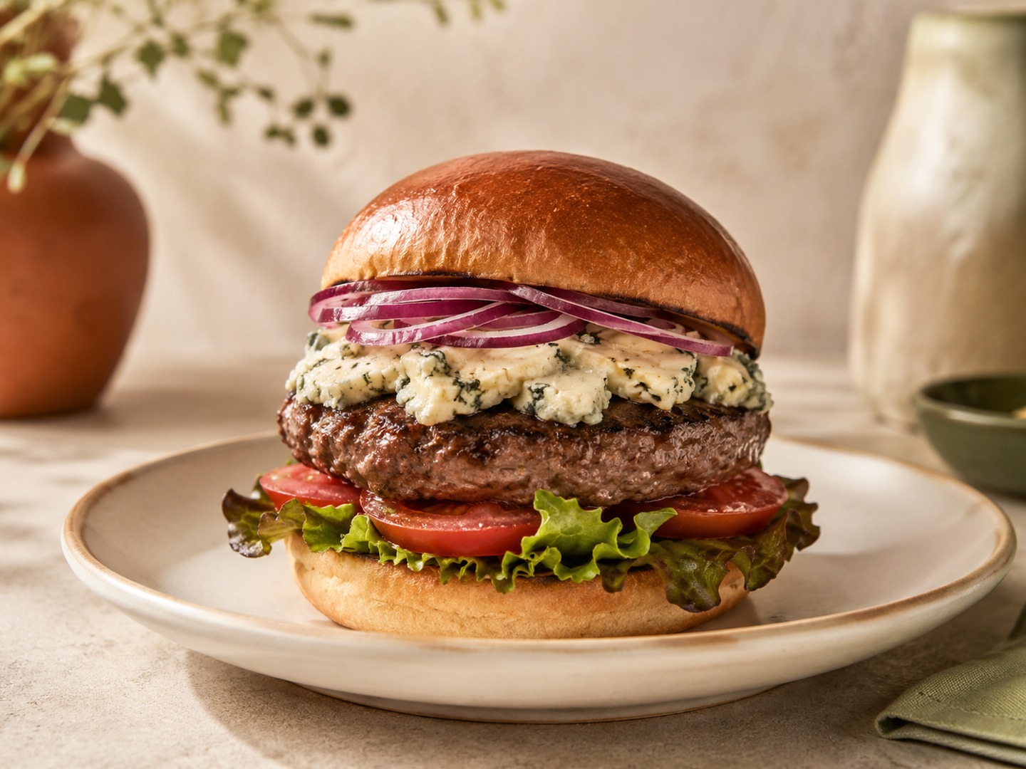 Photo du burger fourme d’Ambert